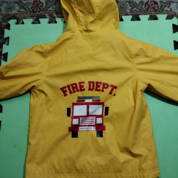 Carters Fire Department Rain Coat size small 4 - Picture 2 of 5